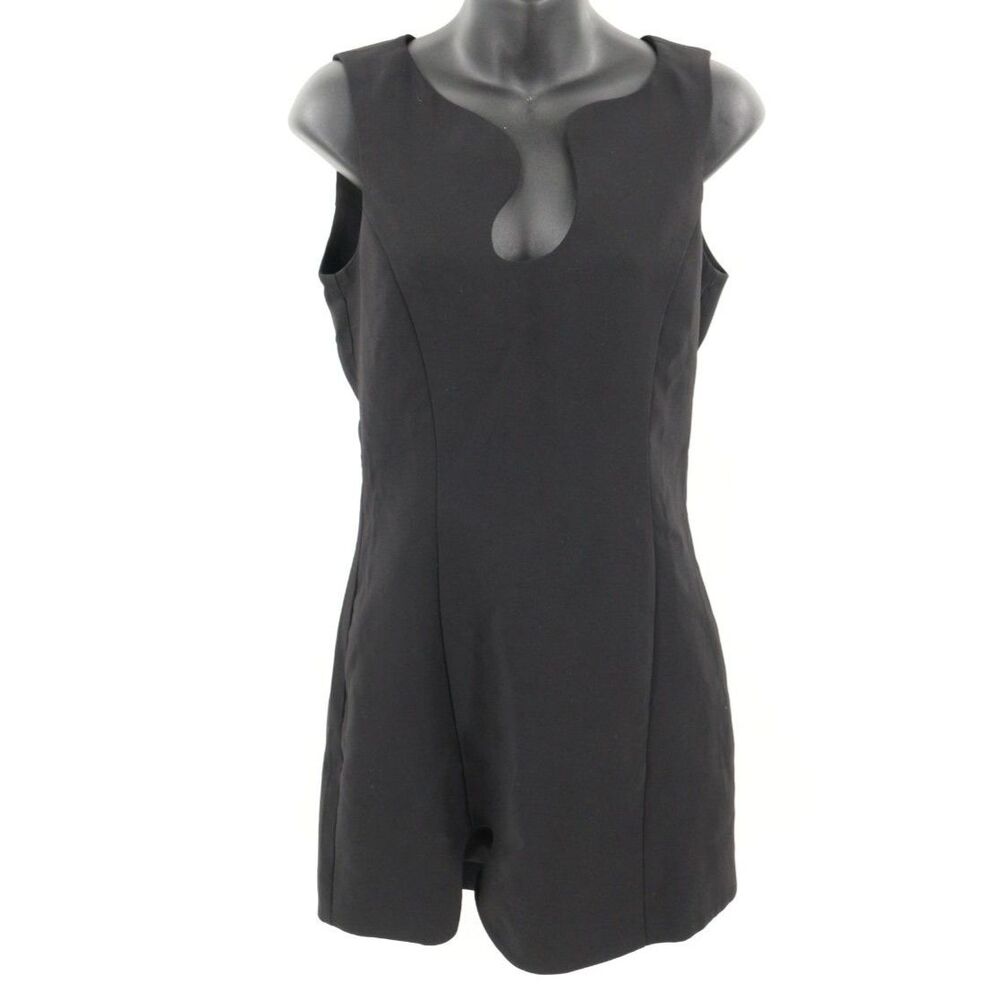 Amanda Uprichard Revolve Black Puzzle Dress Size Small Little Black Dress LBD